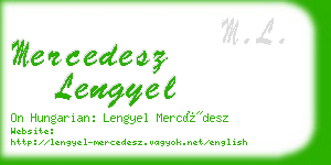 mercedesz lengyel business card